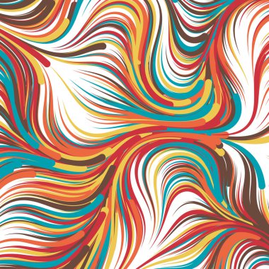 Soyut efekt sıvısı ile karıştırılmış boya arka planı, üretken hesaplama sanatı illüstrasyonu