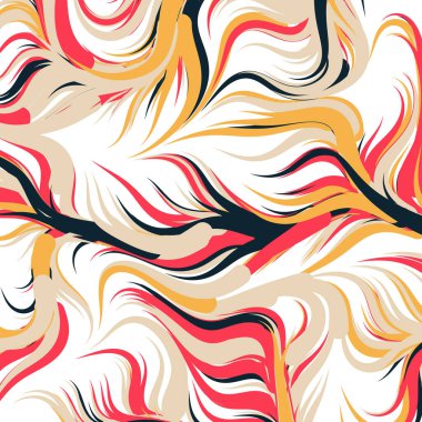 Soyut efekt sıvısı ile karıştırılmış boya arka planı, üretken hesaplama sanatı illüstrasyonu