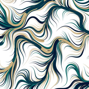 Soyut efekt sıvısı ile karıştırılmış boya arka planı, üretken hesaplama sanatı illüstrasyonu