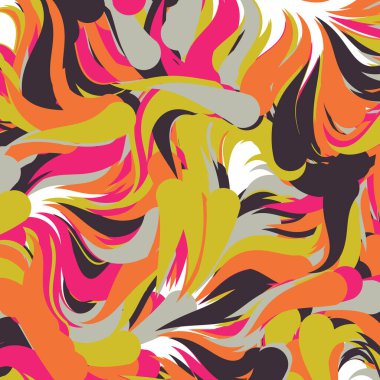 Soyut efekt sıvısı ile karıştırılmış boya arka planı, üretken hesaplama sanatı illüstrasyonu