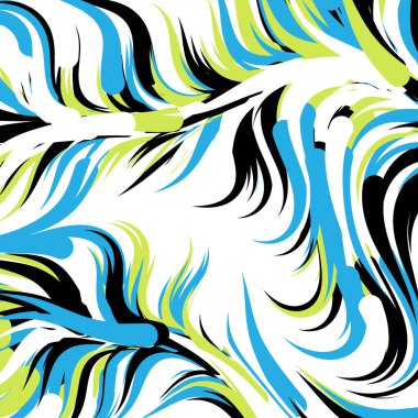 Soyut efekt sıvısı ile karıştırılmış boya arka planı, üretken hesaplama sanatı illüstrasyonu