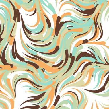 Soyut efekt sıvısı ile karıştırılmış boya arka planı, üretken hesaplama sanatı illüstrasyonu