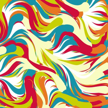 Soyut efekt sıvısı ile karıştırılmış boya arka planı, üretken hesaplama sanatı illüstrasyonu