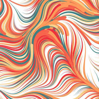 Soyut efekt sıvısı ile karıştırılmış boya arka planı, üretken hesaplama sanatı illüstrasyonu