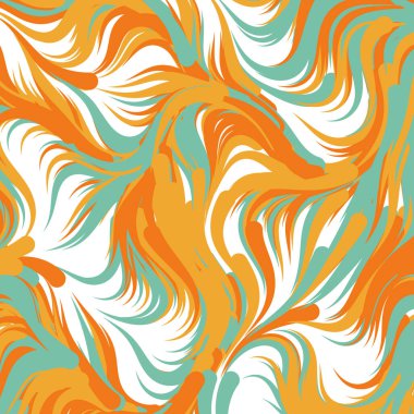 Soyut efekt sıvısı ile karıştırılmış boya arka planı, üretken hesaplama sanatı illüstrasyonu