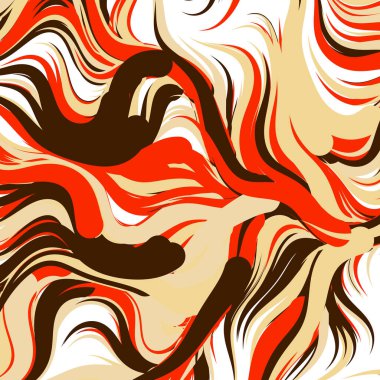 Soyut efekt sıvısı ile karıştırılmış boya arka planı, üretken hesaplama sanatı illüstrasyonu