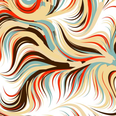 Soyut efekt sıvısı ile karıştırılmış boya arka planı, üretken hesaplama sanatı illüstrasyonu