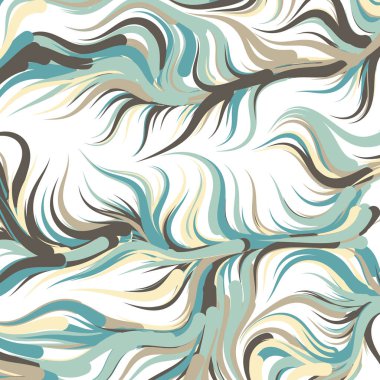 Soyut efekt sıvısı ile karıştırılmış boya arka planı, üretken hesaplama sanatı illüstrasyonu