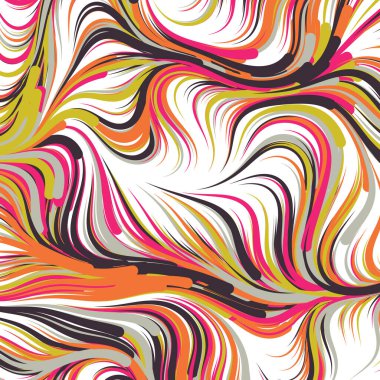 Soyut efekt sıvısı ile karıştırılmış boya arka planı, üretken hesaplama sanatı illüstrasyonu