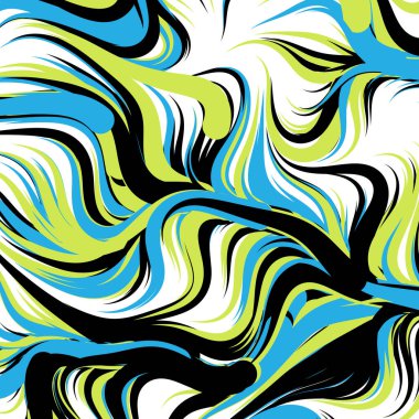 Soyut efekt sıvısı ile karıştırılmış boya arka planı, üretken hesaplama sanatı illüstrasyonu