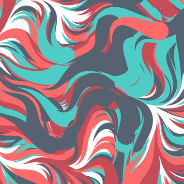 Soyut efekt sıvısı ile karıştırılmış boya arka planı, üretken hesaplama sanatı illüstrasyonu