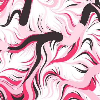 Soyut efekt sıvısı ile karıştırılmış boya arka planı, üretken hesaplama sanatı illüstrasyonu