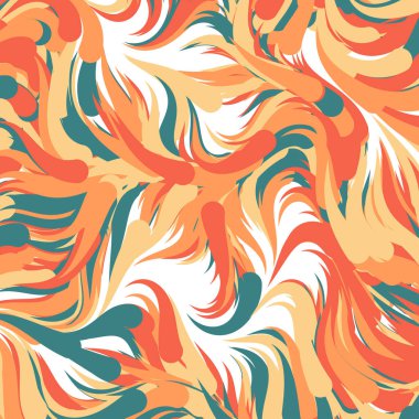 Soyut efekt sıvısı ile karıştırılmış boya arka planı, üretken hesaplama sanatı illüstrasyonu