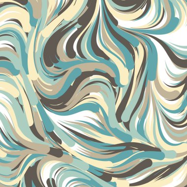 Soyut efekt sıvısı ile karıştırılmış boya arka planı, üretken hesaplama sanatı illüstrasyonu