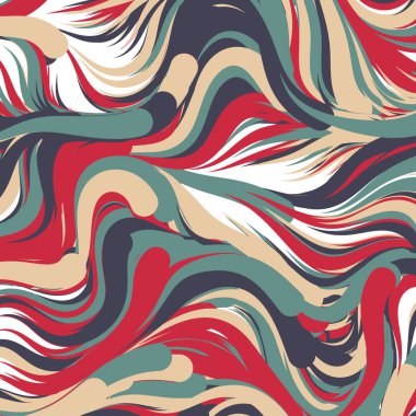 Soyut efekt sıvısı ile karıştırılmış boya arka planı, üretken hesaplama sanatı illüstrasyonu