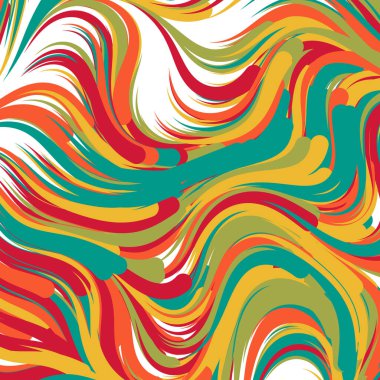 Soyut efekt sıvısı ile karıştırılmış boya arka planı, üretken hesaplama sanatı illüstrasyonu