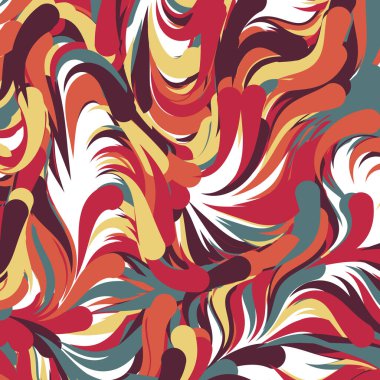 Soyut efekt sıvısı ile karıştırılmış boya arka planı, üretken hesaplama sanatı illüstrasyonu