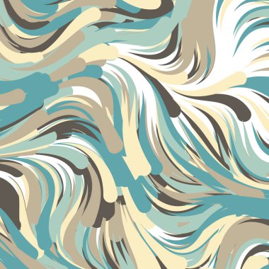 Soyut efekt sıvısı ile karıştırılmış boya arka planı, üretken hesaplama sanatı illüstrasyonu