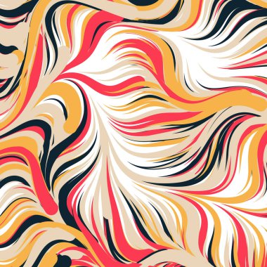 Soyut efekt sıvısı ile karıştırılmış boya arka planı, üretken hesaplama sanatı illüstrasyonu