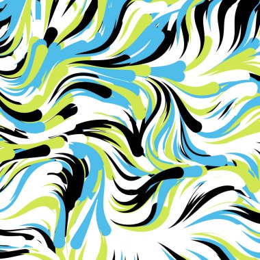 Soyut efekt sıvısı ile karıştırılmış boya arka planı, üretken hesaplama sanatı illüstrasyonu