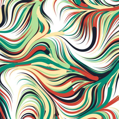 Soyut efekt sıvısı ile karıştırılmış boya arka planı, üretken hesaplama sanatı illüstrasyonu