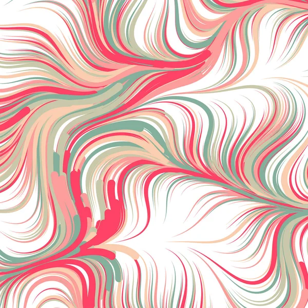 Abstraktní Efekt Kapalina Mícháním Barvy Pozadí Generativní Výpočetní Umění Ilustrace — Stockový vektor
