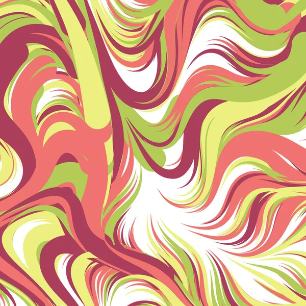Abstrakt Effekt Vätska Med Blandning Färg Bakgrund Generativ Beräkningskonst Illustration — Stock vektor
