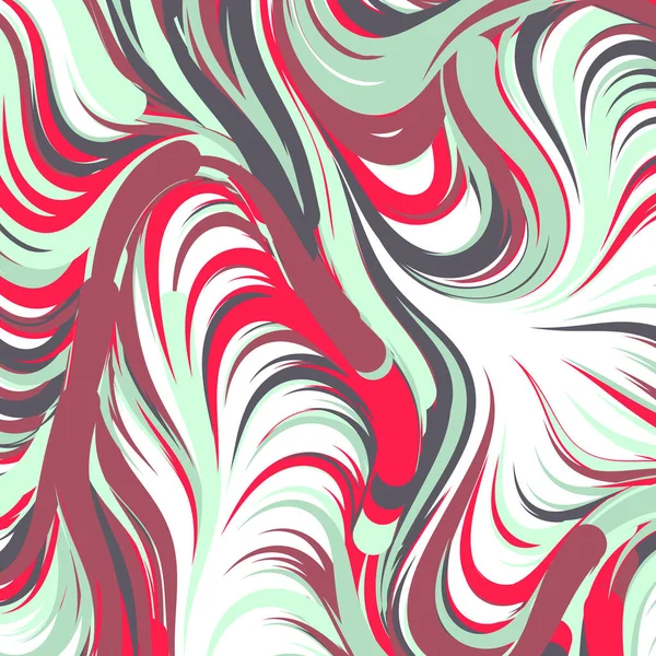 Abstract Effect Vloeistof Met Mengen Verf Achtergrond Generatieve Computational Art — Stockvector