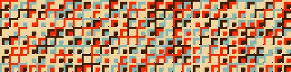 Abstract Geometrische Patroon Horizontale Vector Illustratie — Stockvector