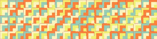 Schéma Géométrique Génératif Abstrait Illustration Vectorielle Horizontale — Image vectorielle