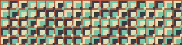 Abstract Geometrische Patroon Horizontale Vector Illustratie — Stockvector