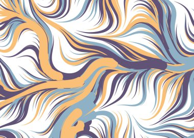Dalgalı soyut duvar kağıdı, vektör illüstrasyonu