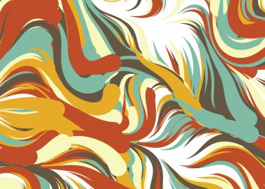 Dalgalı soyut duvar kağıdı, vektör illüstrasyonu