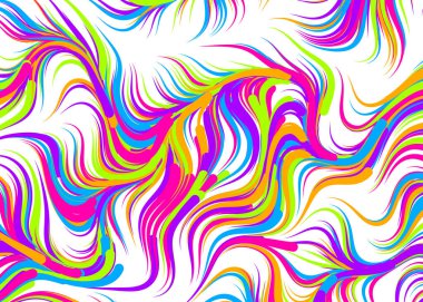 Dalgalı soyut duvar kağıdı, vektör illüstrasyonu