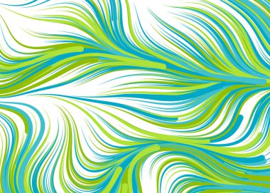 Dalgalı soyut duvar kağıdı, vektör illüstrasyonu