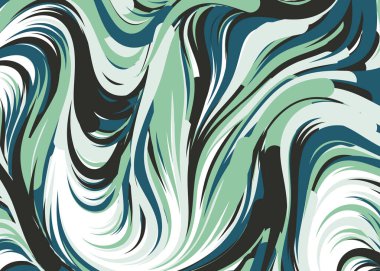Dalgalı soyut duvar kağıdı, vektör illüstrasyonu
