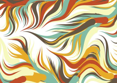 Dalgalı soyut duvar kağıdı, vektör illüstrasyonu