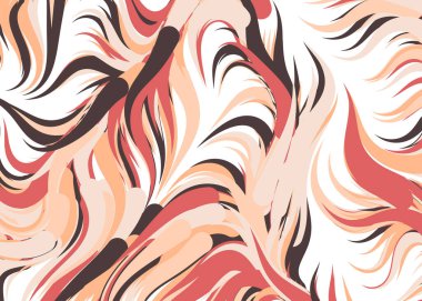 Dalgalı soyut duvar kağıdı, vektör illüstrasyonu