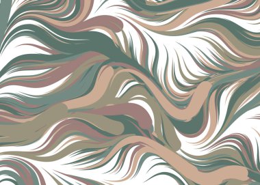 Dalgalı soyut duvar kağıdı, vektör illüstrasyonu