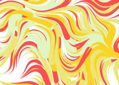 Dalgalı soyut duvar kağıdı, vektör illüstrasyonu