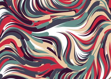 Dalgalı soyut duvar kağıdı, vektör illüstrasyonu
