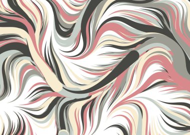 Dalgalı soyut duvar kağıdı, vektör illüstrasyonu
