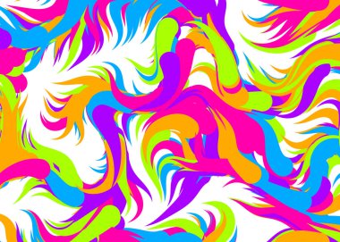 Dalgalı soyut duvar kağıdı, vektör illüstrasyonu