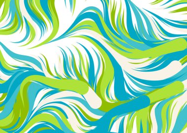 Dalgalı soyut duvar kağıdı, vektör illüstrasyonu