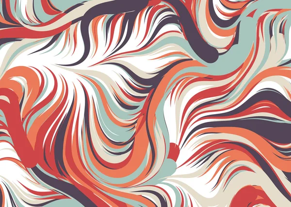 Dalgalı soyut duvar kağıdı, vektör illüstrasyonu