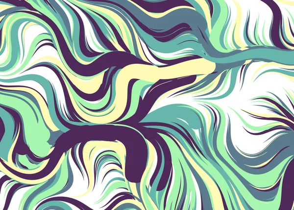 Fondo Pantalla Abstracto Con Ondas Ilustración Vectorial — Vector de stock