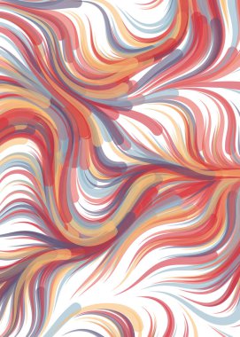 Abstract chaotic waves, flowing Pattern, vector illustration