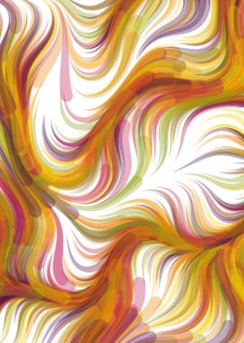 Abstract chaotic waves, flowing Pattern, vector illustration