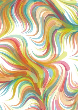 Abstract chaotic waves, flowing Pattern, vector illustration