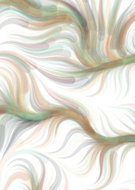 Abstract chaotic waves, flowing Pattern, vector illustration